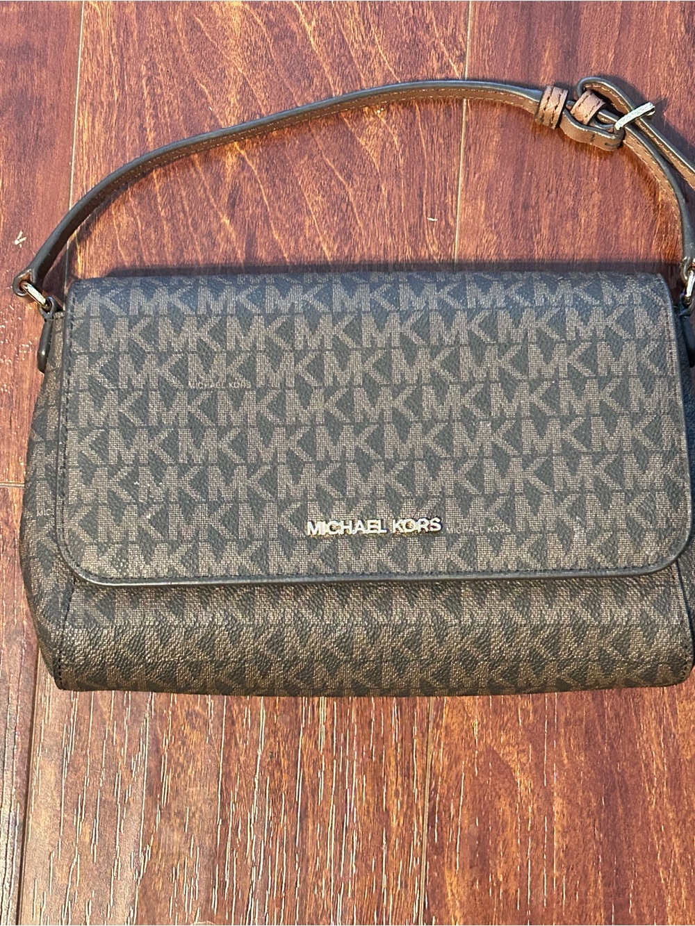 Michael Kors Jet Set Medium Logo Convertible Crossbody